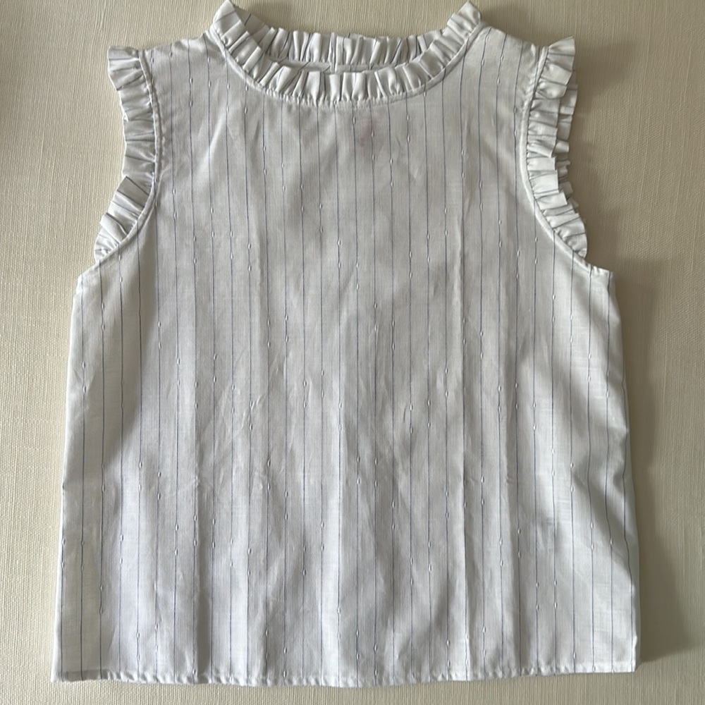 NWT Bonpoint blouse with ruffle size 12